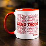 send tacos ceramic mug from taco gear