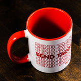 send tacos ceramic mug from taco gear