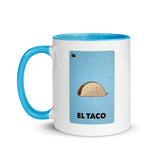 el taco loteria card taco gear mug back side
