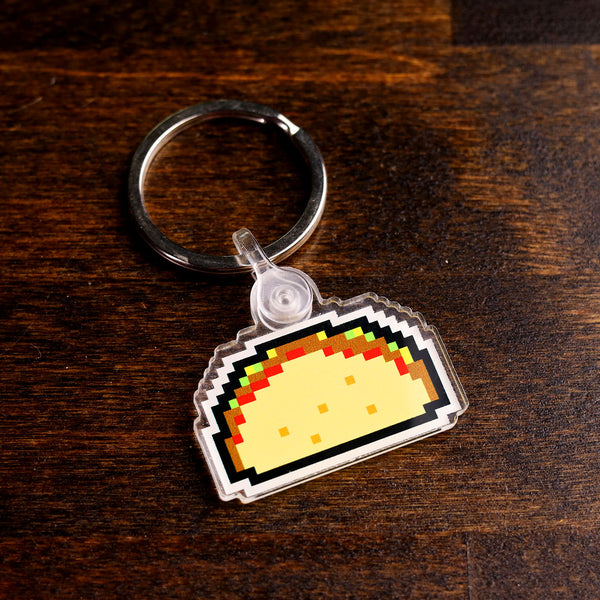 8 Bit Taco Keychain - Taco Gear