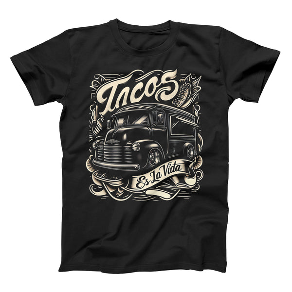 tacos es la vida low rider taco truck shirt from taco gear® in corpus christi texas in black