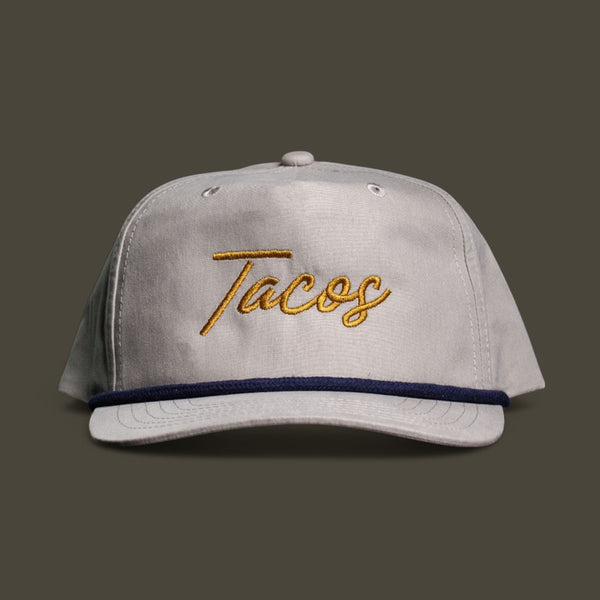 Tacos Script Rope Hat - Gold Script