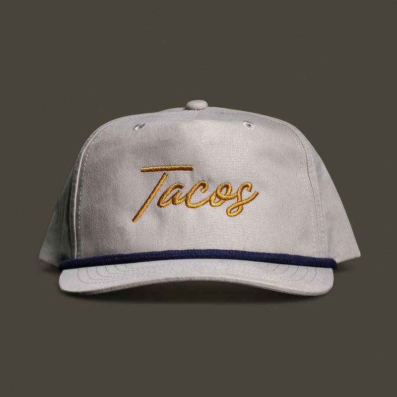 Tacos Script Rope Hat - Gold Script