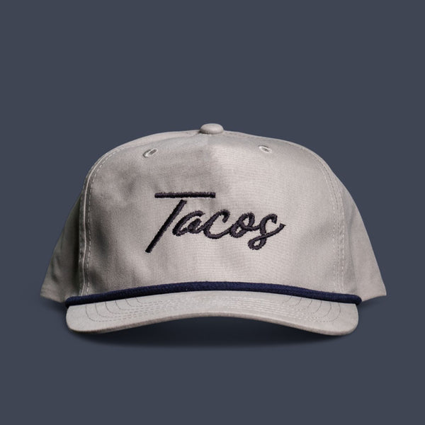 Tacos Script Rope Hat - Black Script