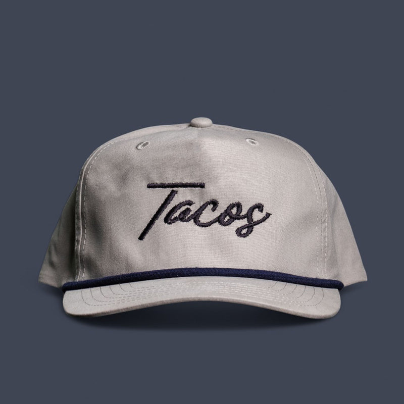 Tacos Script Rope Hat - Black Script