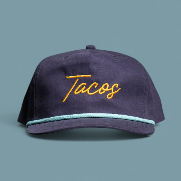 Tacos Script Rope Hat - Navy