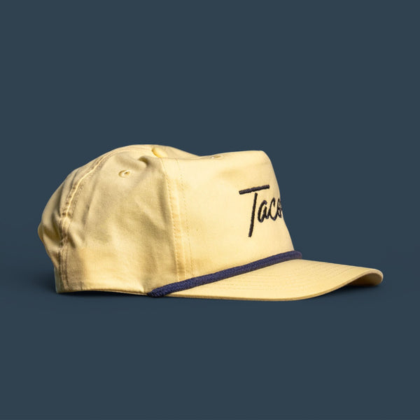 Tacos Script Rope Hat - Yellow