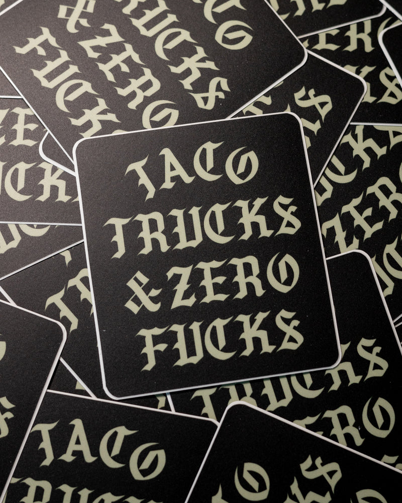 taco trucks and zero sticker